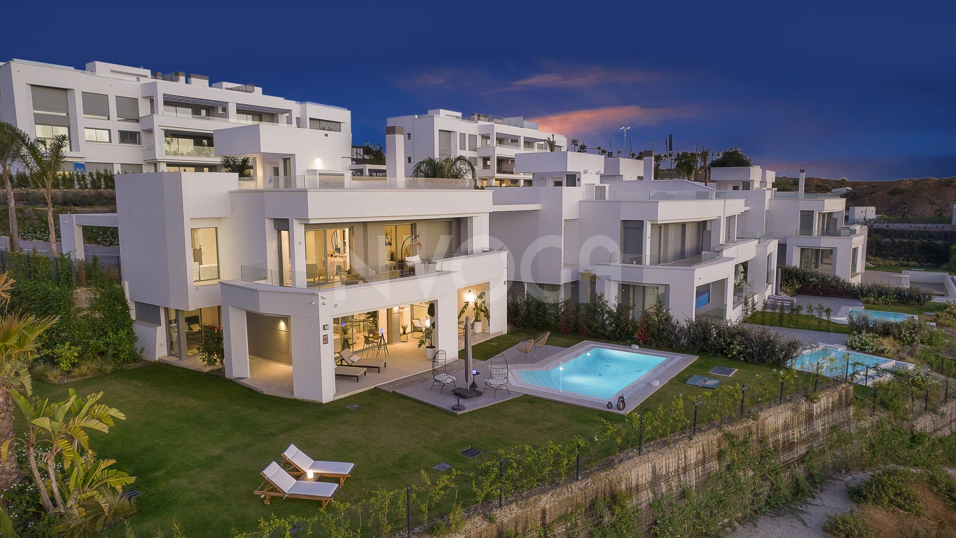 Exceptional luxury frontline golf newly built villa with stunning sea & golf views