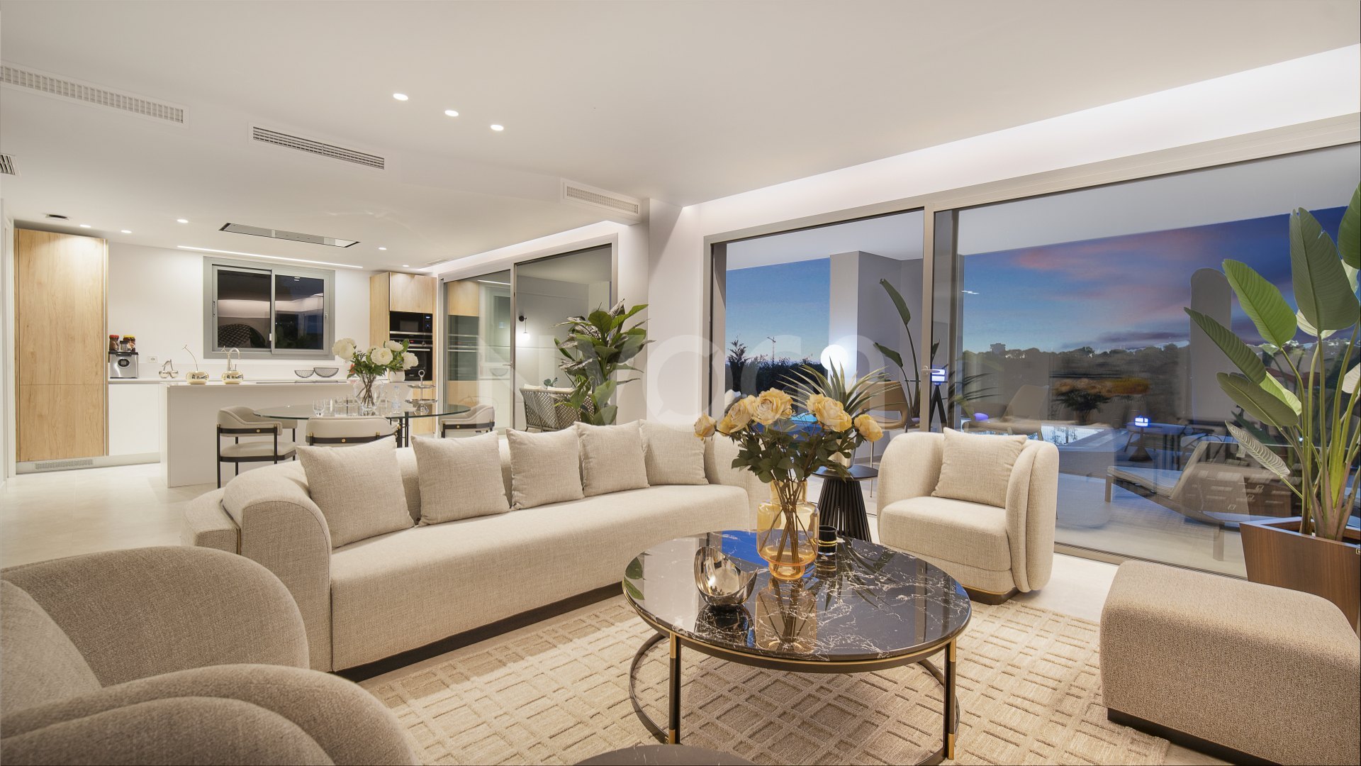 Exceptional luxury frontline golf newly built villa with stunning sea & golf views