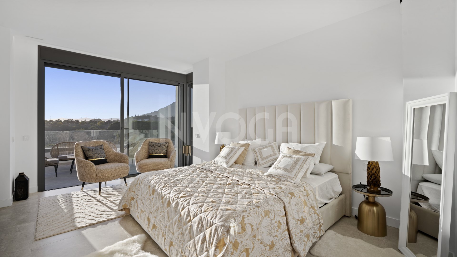 Exceptional luxury frontline golf newly built villa with stunning sea & golf views