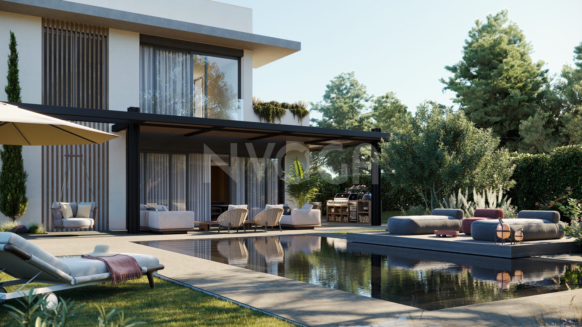 Lote de 8 parcelas en venta en la Nueva Milla de Oro, cerca de La Resina Golf, con licencia en trámite para construir villas modernas