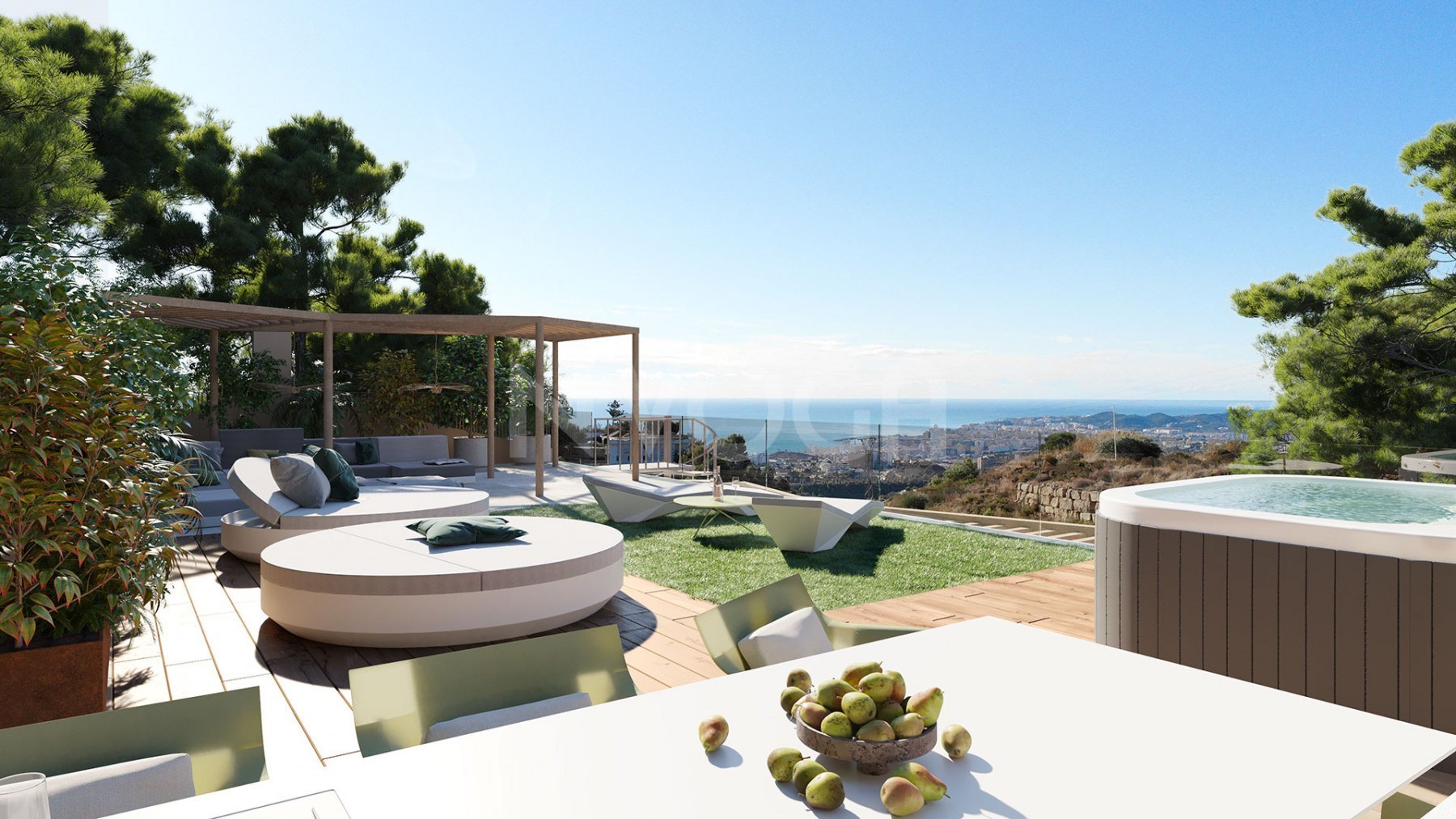 Beautiful duplex penthouse with sea views in the urbanisation Reserva del Higueron, in Fuengirola.