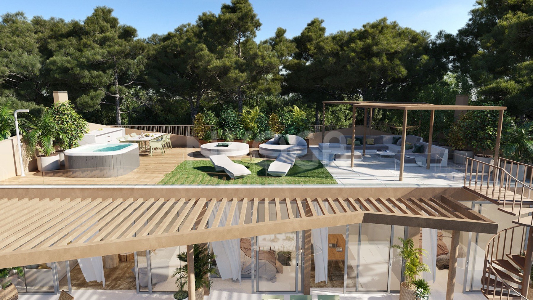 Beautiful duplex penthouse with sea views in the urbanisation Reserva del Higueron, in Fuengirola.