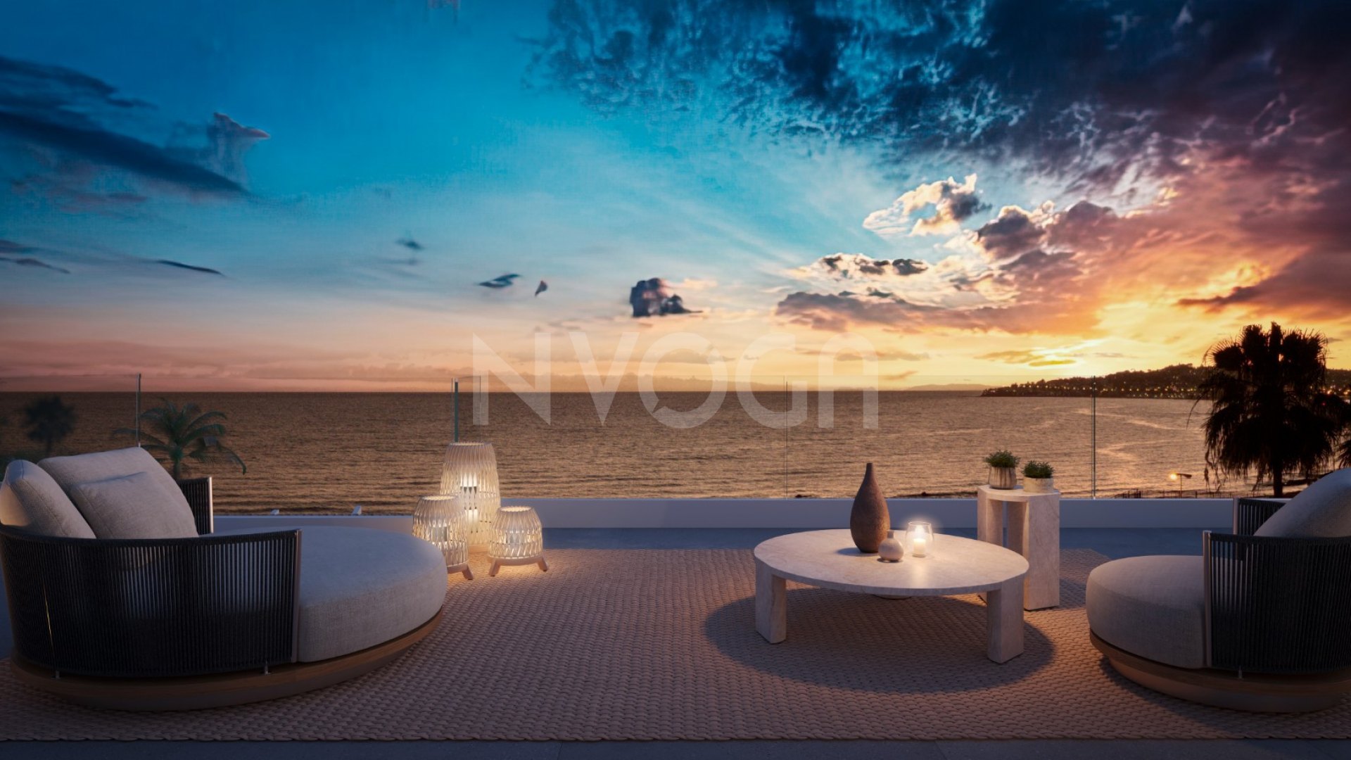 Exclusiva Villa con vistas panorámicas al Mediterráneo.