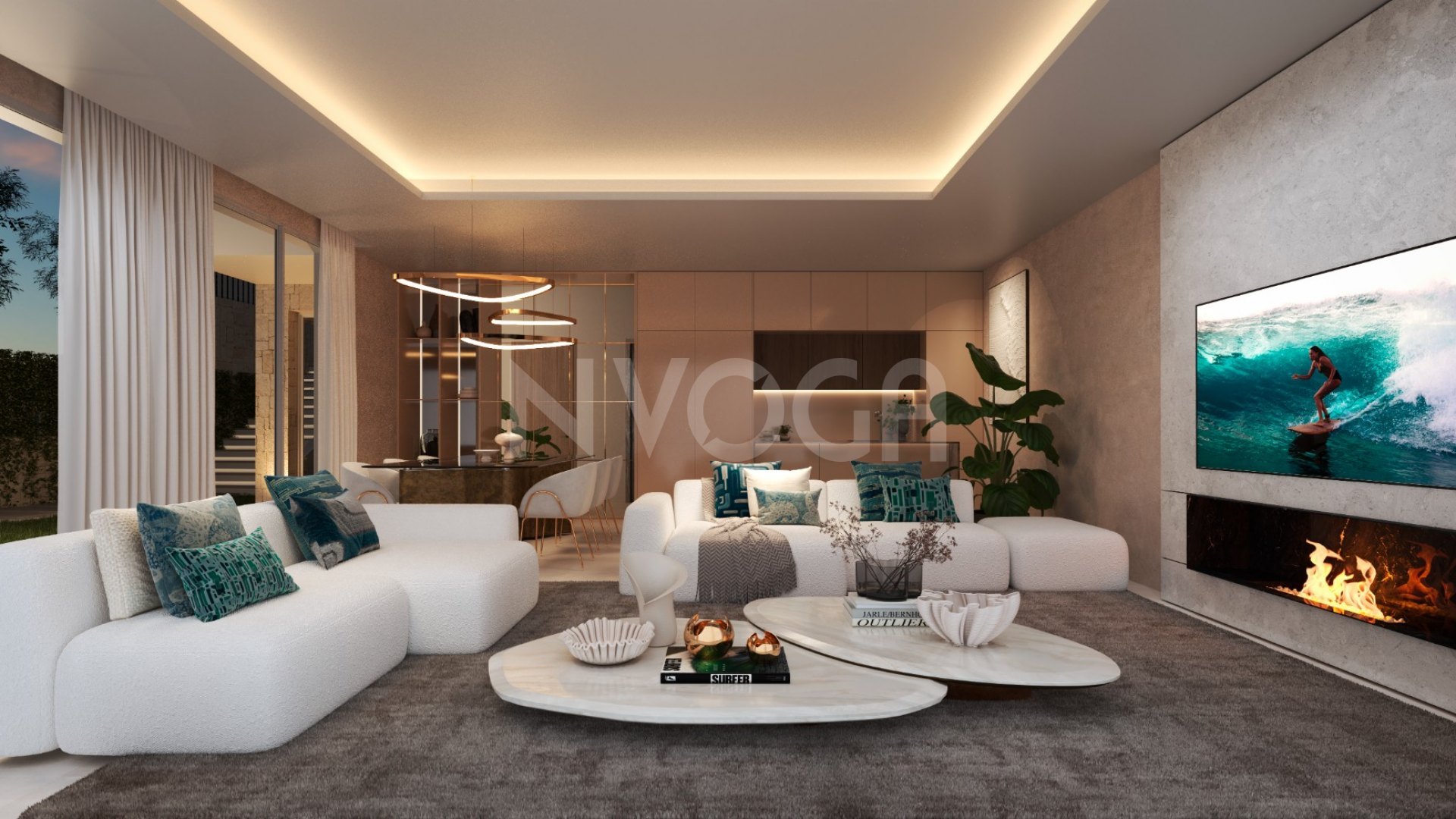 Exclusive villa with stunning panoramic views of the Mediterranean.