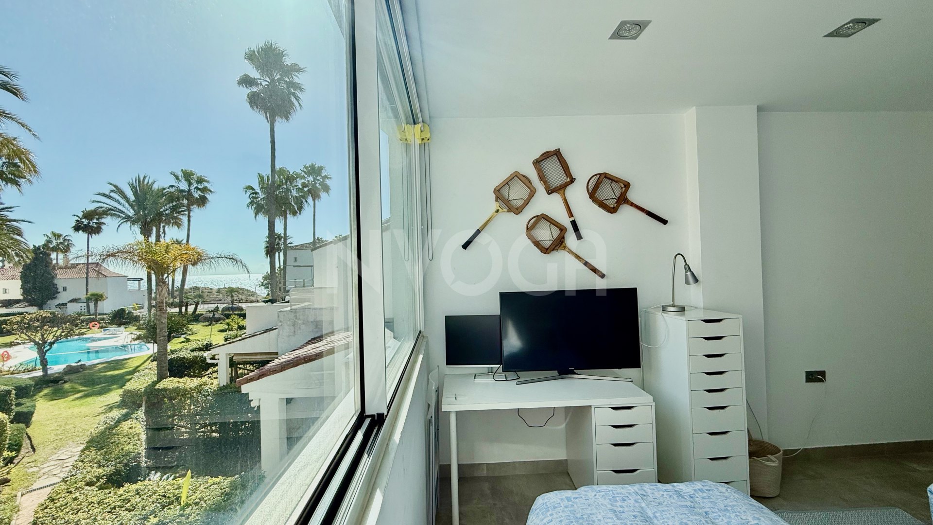 Magnificent front line beach townhouse, located in Bahia de Marbella, Marbella East.