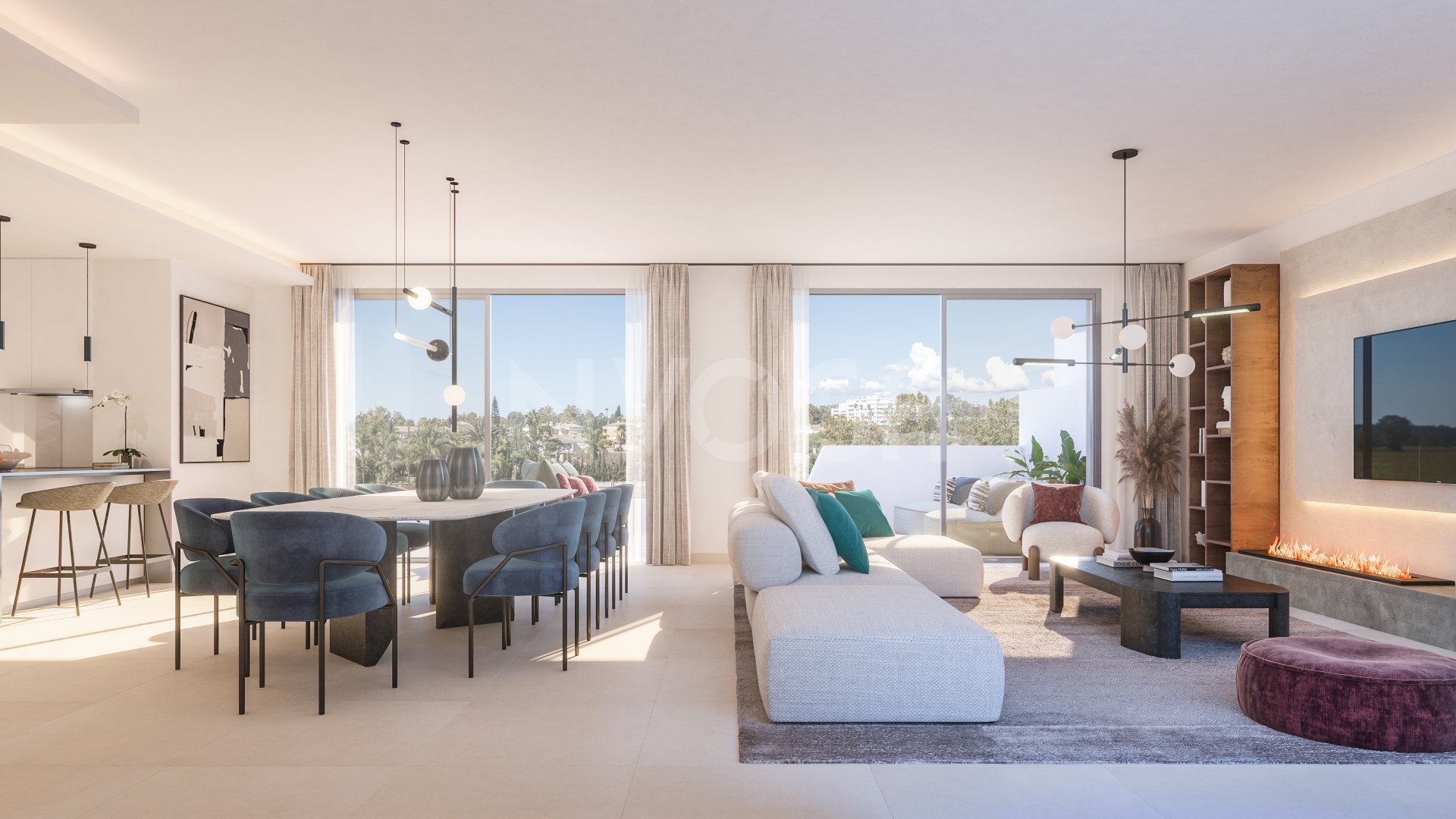 EN CONSTRUCCIÓN. Precioso duplex en PRIMERA LÍNEA DE GOLF en Guadalmina, Marbella