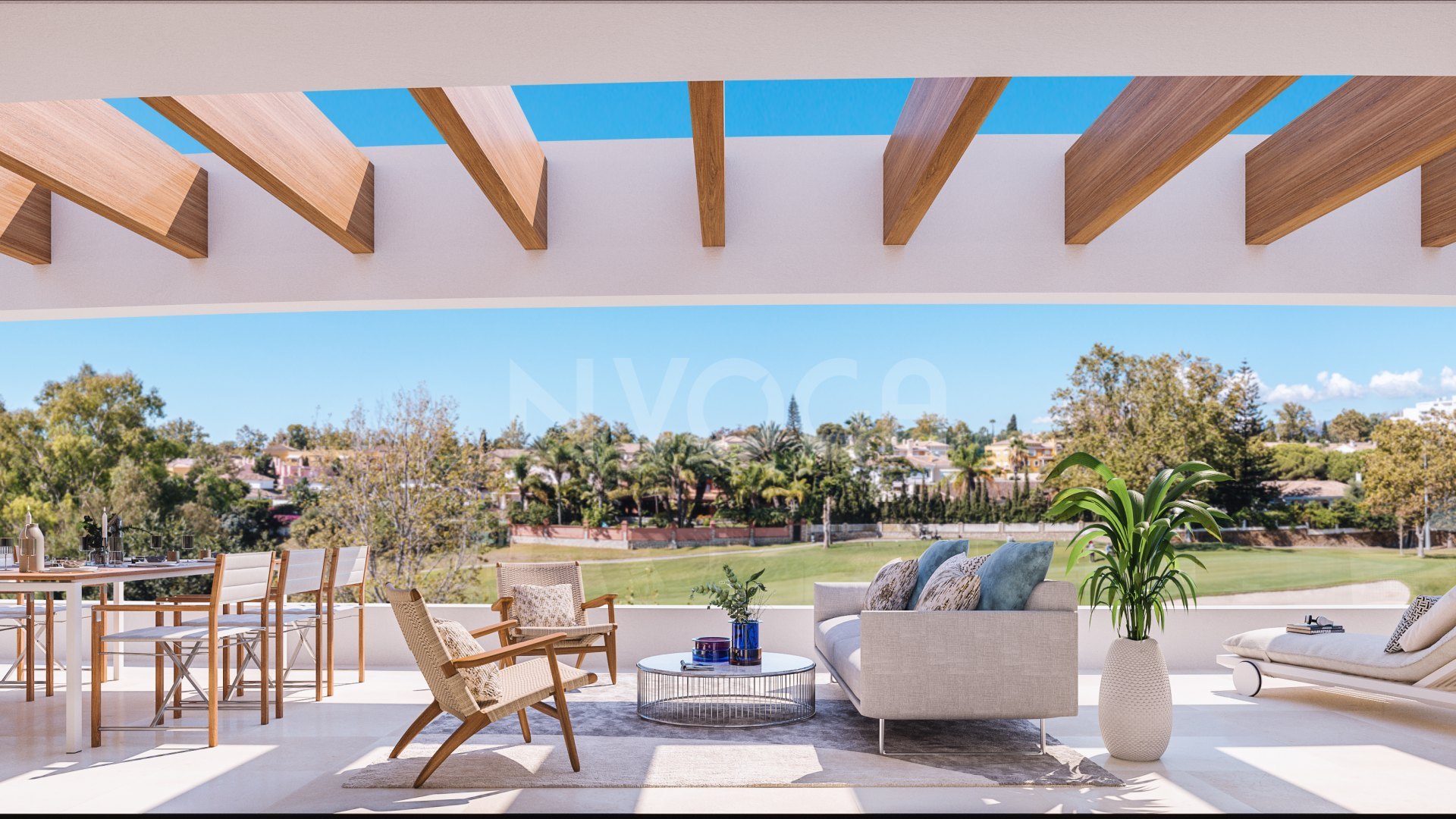 UNDER CONSTRUCTION. Beautiful front line golf penthouse in Guadalmina, Marbella.
