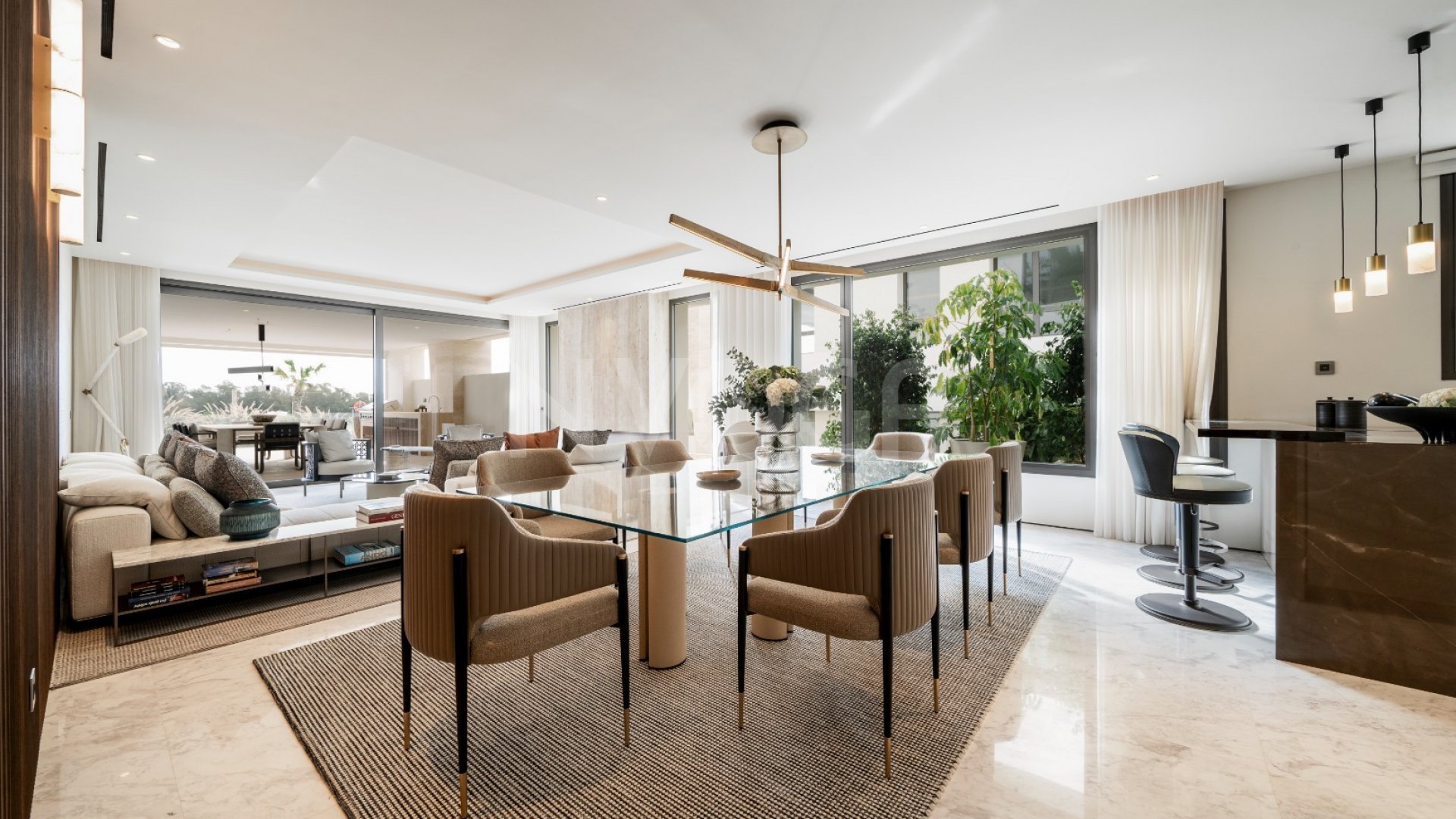 Modern Duplex designed by Fendi located in Marbella's Golden Mile.
