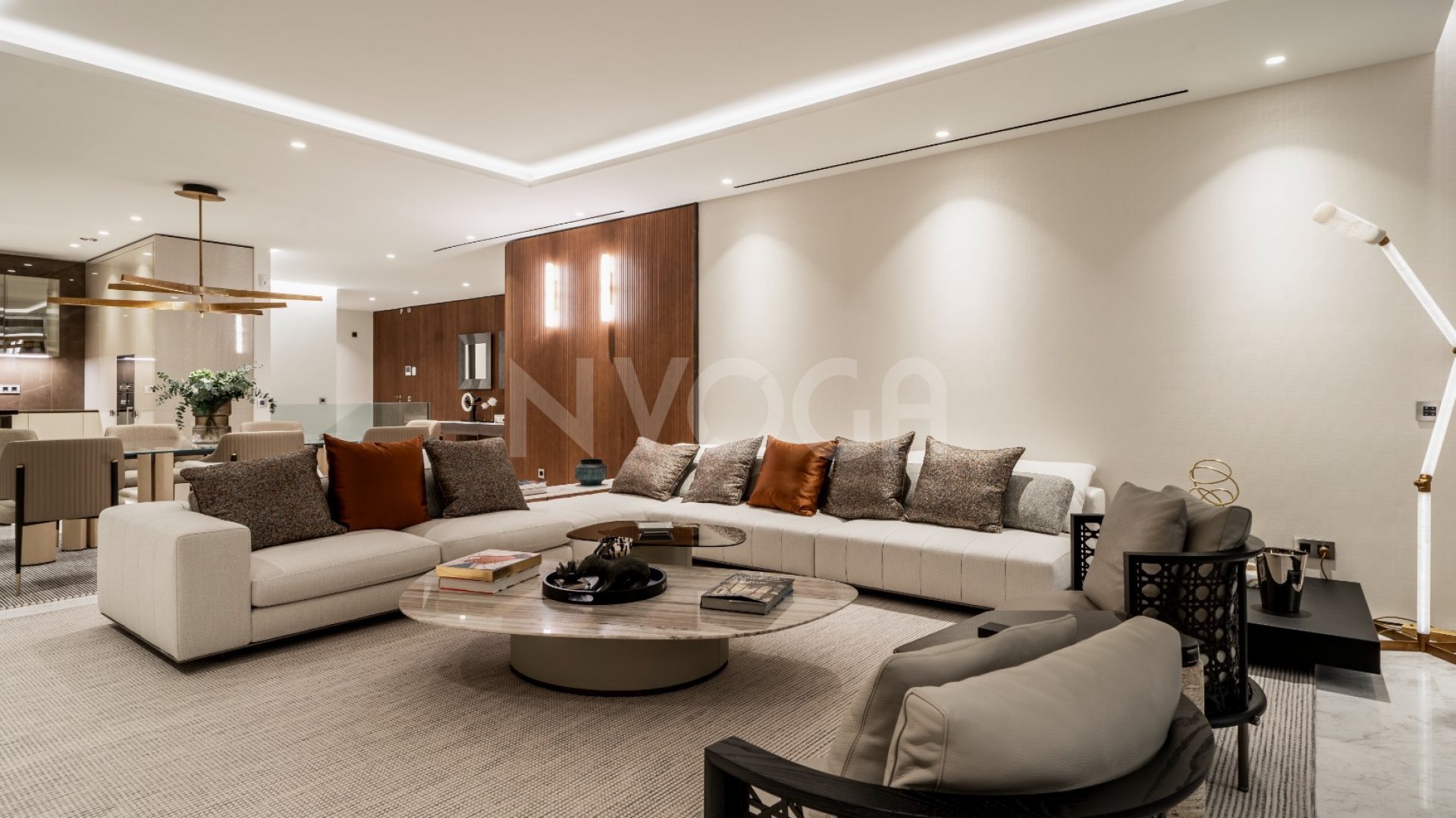 Modern Duplex designed by Fendi located in Marbella's Golden Mile.