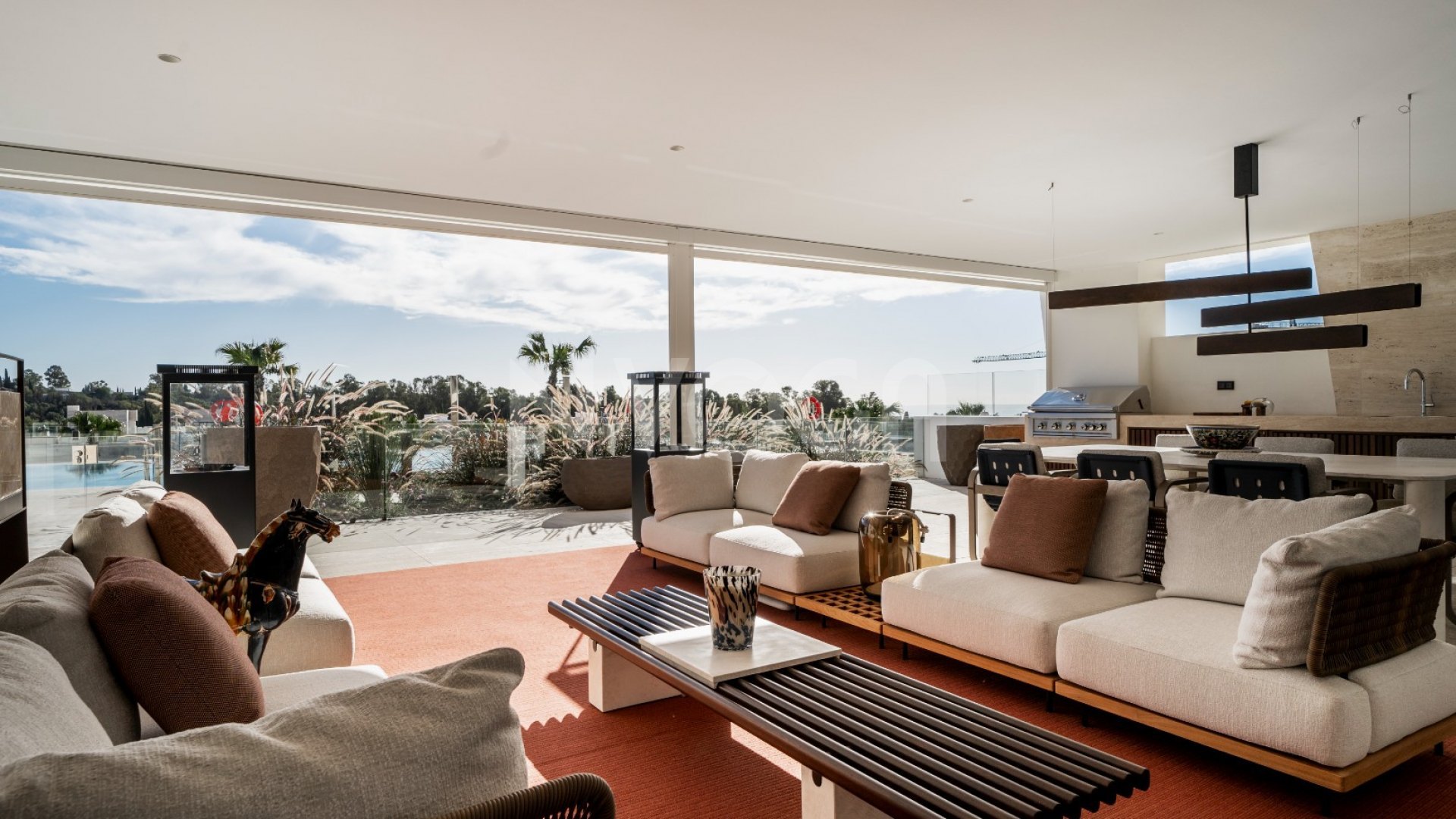 Modern Duplex designed by Fendi located in Marbella's Golden Mile.
