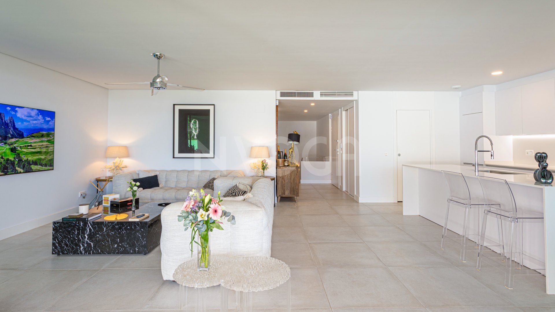Elegant apartment with private garden and pool and sea views in Artola - Cabopino -East Marbella