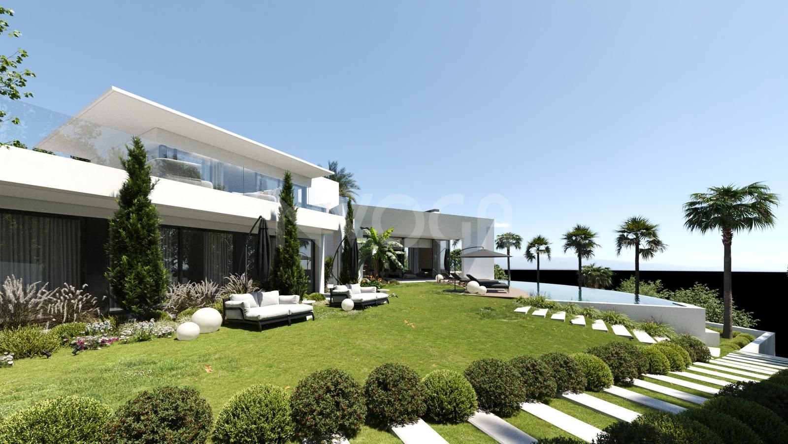 Two exclusive plots with project and license in the prestigious Golf Valley, one of Marbella's most sought-after areas.