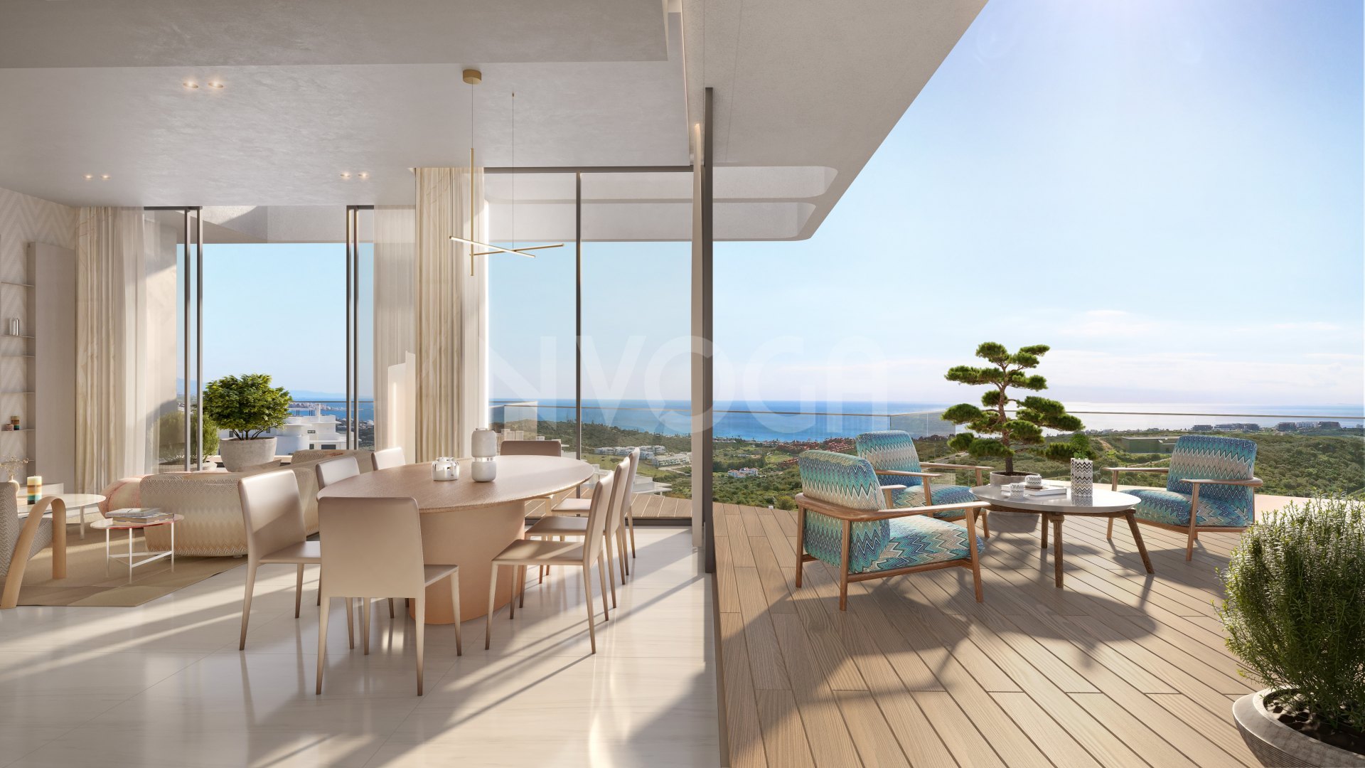 Impresionante apartamento en Finca Cortesín con vistas al mar.