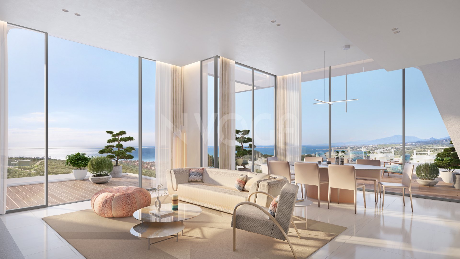 Impresionante apartamento en Finca Cortesín con vistas al mar.