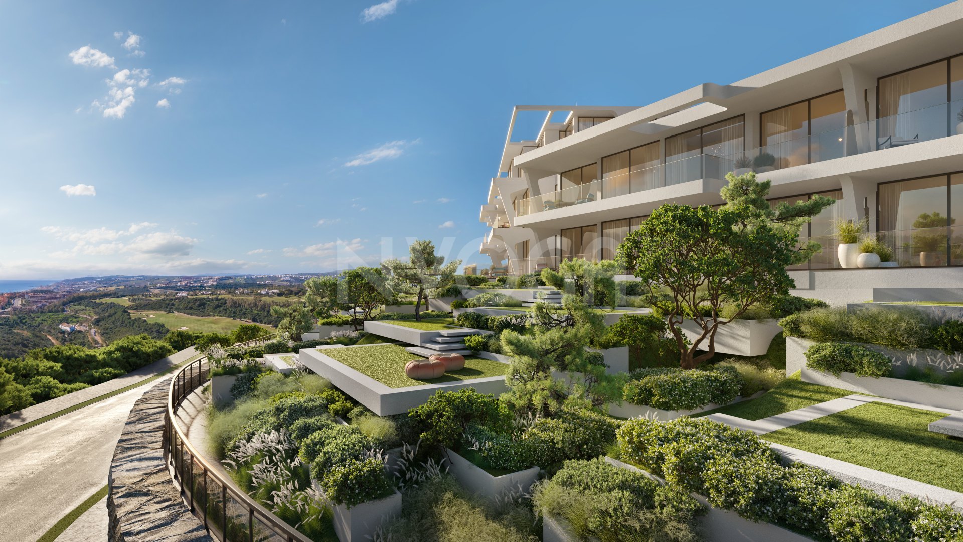 Impresionante apartamento en Finca Cortesín con vistas al mar.