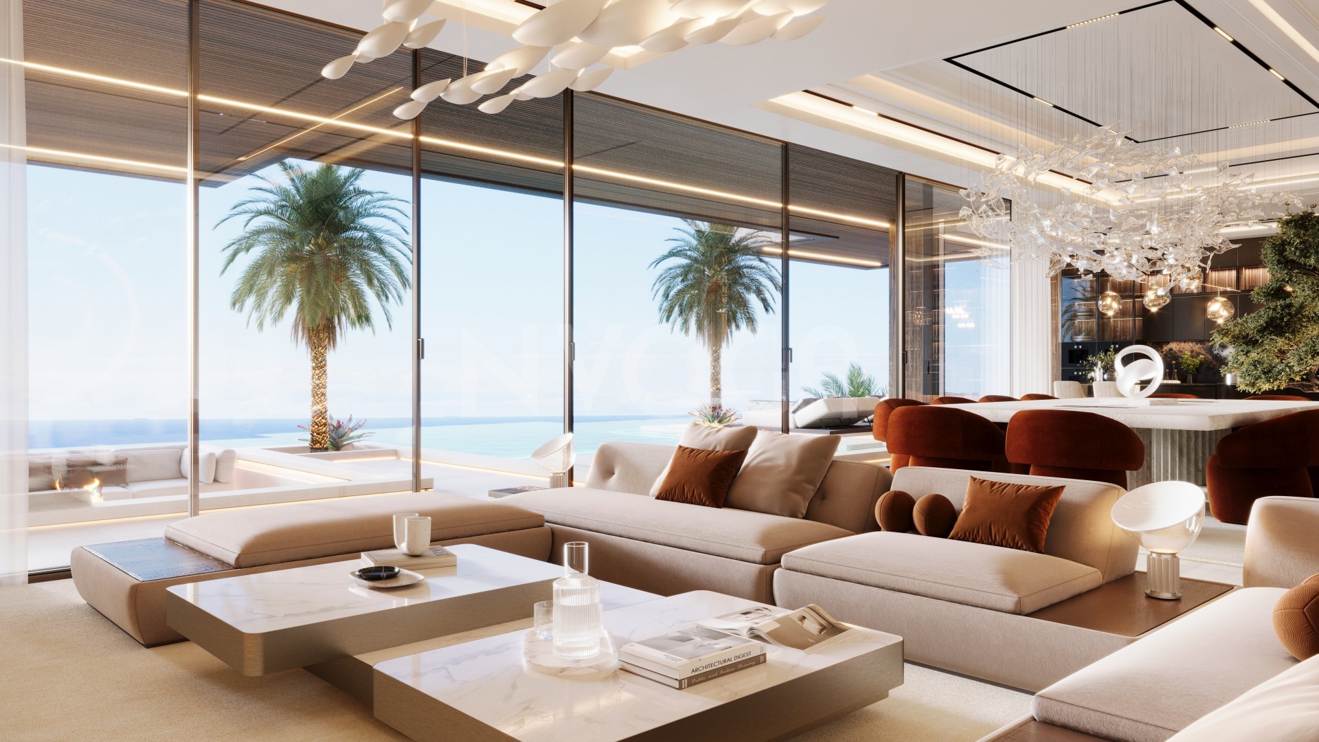 Obra Maestra Arquitectónica con Vistas al Mar de 180º en Altos de Los Monteros – Permiso Concedido