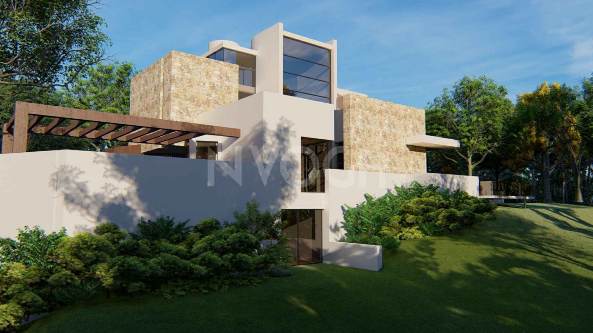 Fantástica villa en primera línea de golf con vistas al mar en Santa Clara, Marbella Este