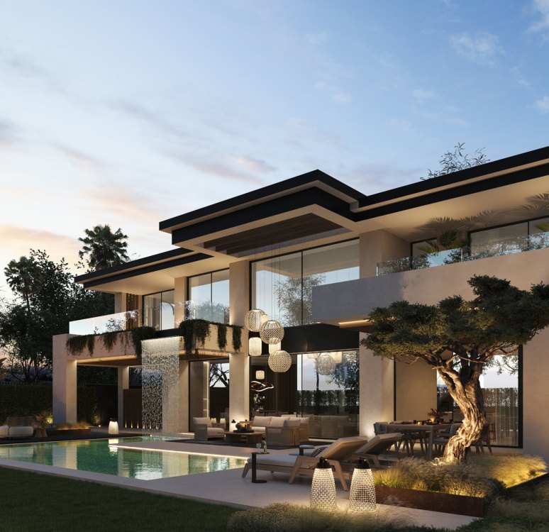 Impressive contemporary villas in Cortijo Blanco, next to Puerto Banús · Under construction!
