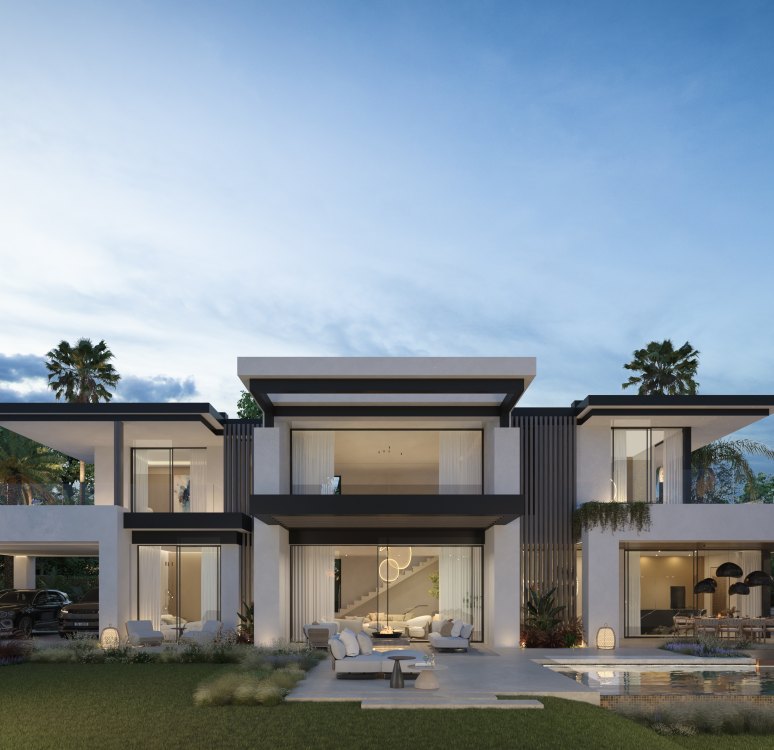 Blume, an exclusive boutique collection of 3 contemporary villas just steps from the beach, in one of Marbella’s most prestigious residential areas.