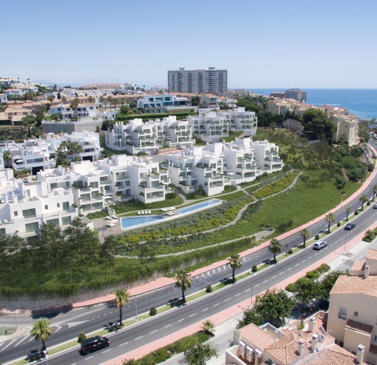 90 contemporary homes with excellent fittings and finishes, and the beach onyour doorstep. 1, 2 and 3 bedrooms with spacious terraces and glass wallsoffering stunning uninterrupted views of the sea.