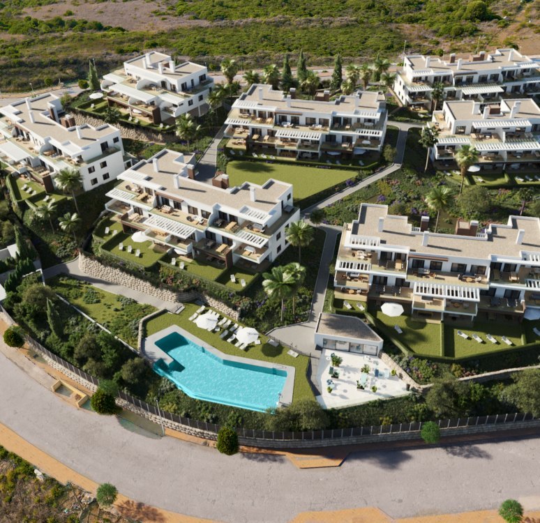 Azata Delmare - Casares Costa - Apartments with spectacular sea views. Strategically located 250m from the beach, Azata Delmare is a complex of 74 apartments of 2 and 3 bedrooms.