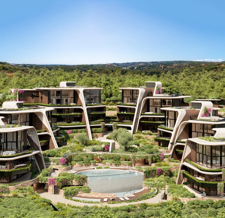 Sphere, exclusivos apartamentos y áticos dúplex integrados en la naturaleza en Sotogrande.