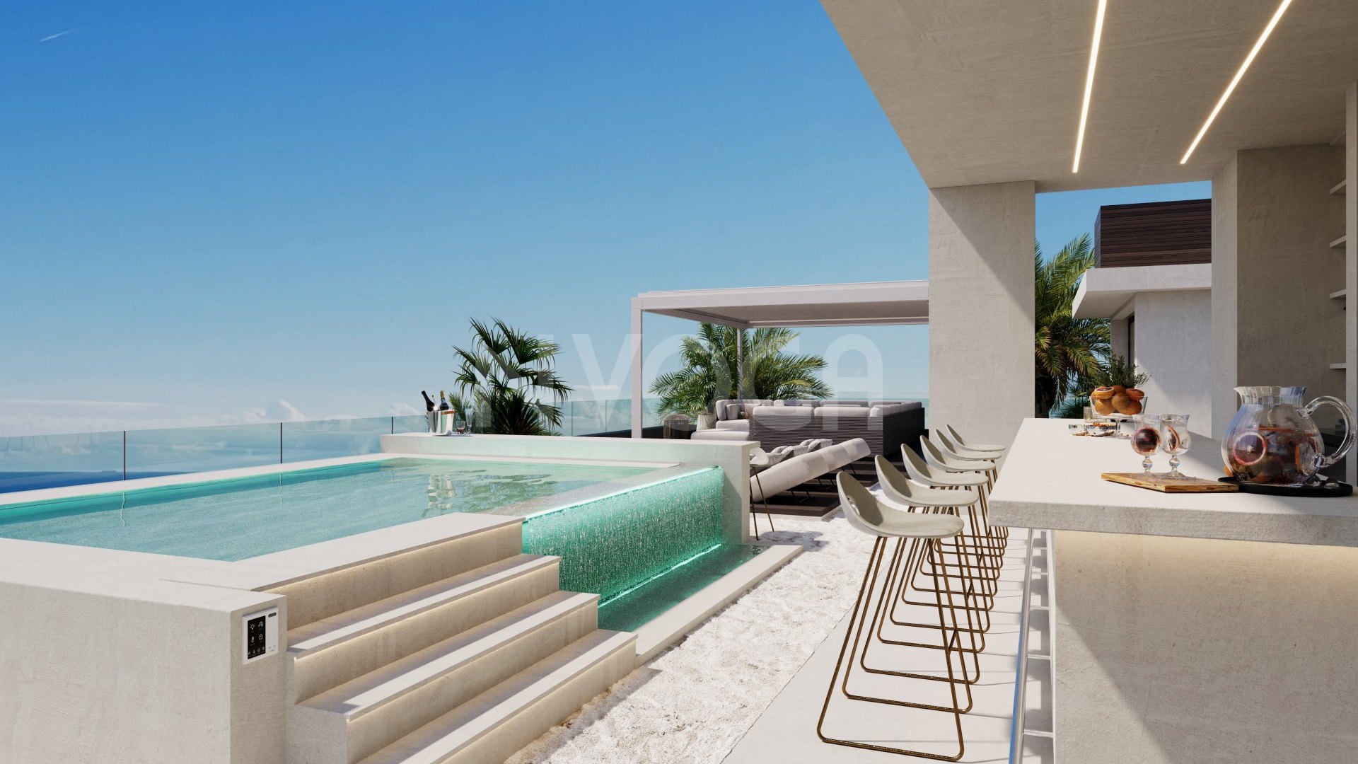 Architectural Masterpiece with 180º Sea Views in Altos de Los Monteros – Permit Granted