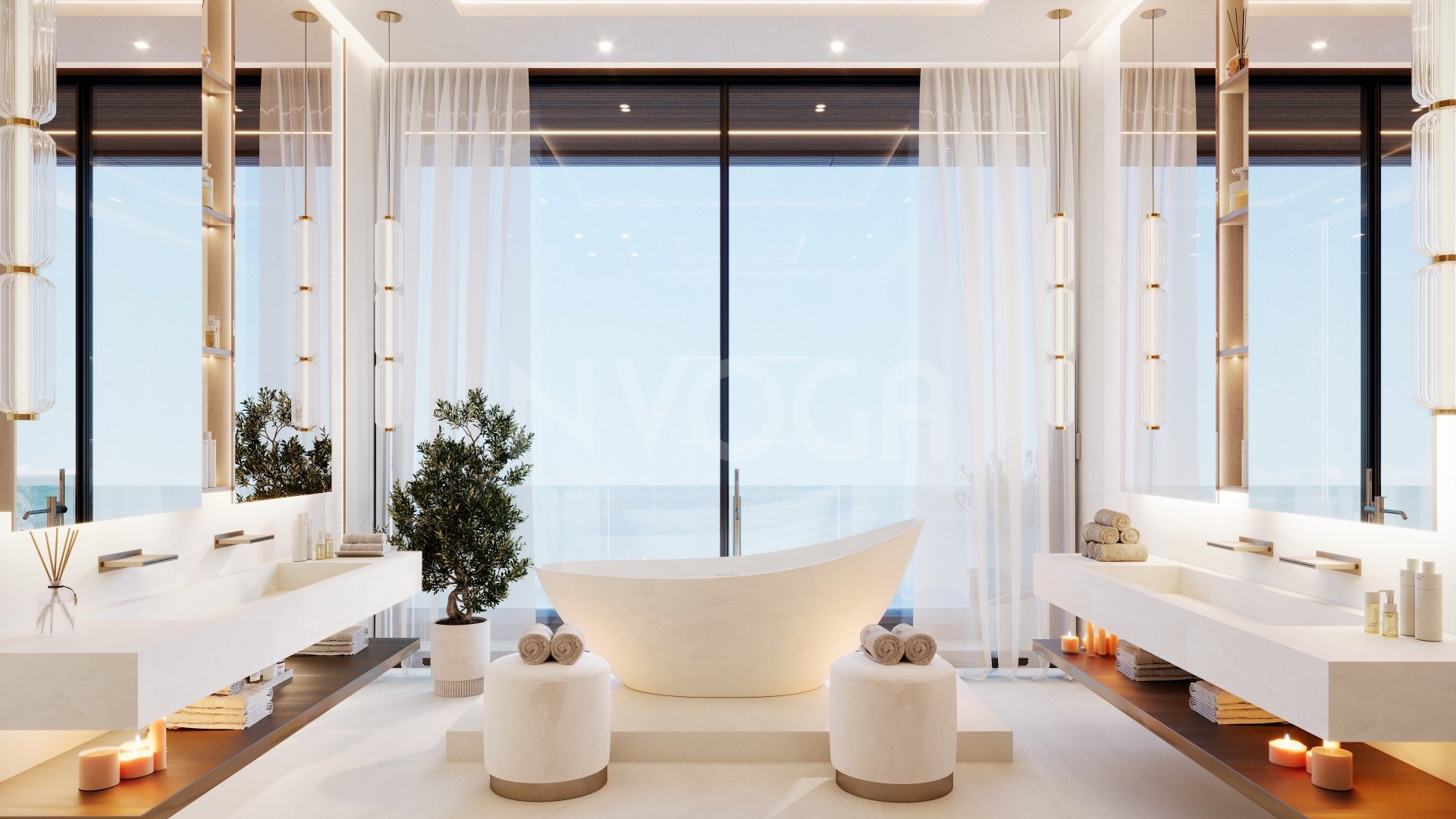 Architectural Masterpiece with 180º Sea Views in Altos de Los Monteros – Permit Granted