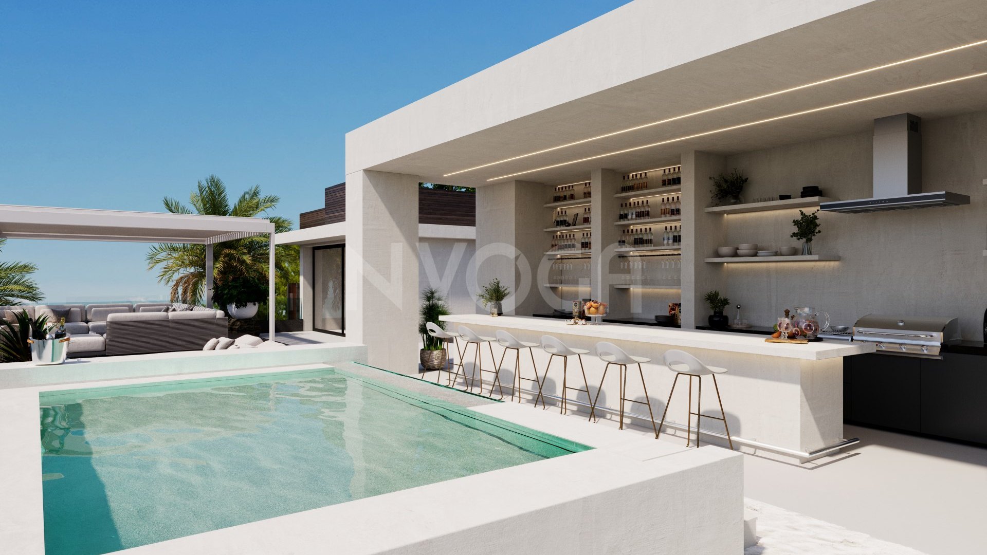 Architectural Masterpiece with 180º Sea Views in Altos de Los Monteros – Permit Granted