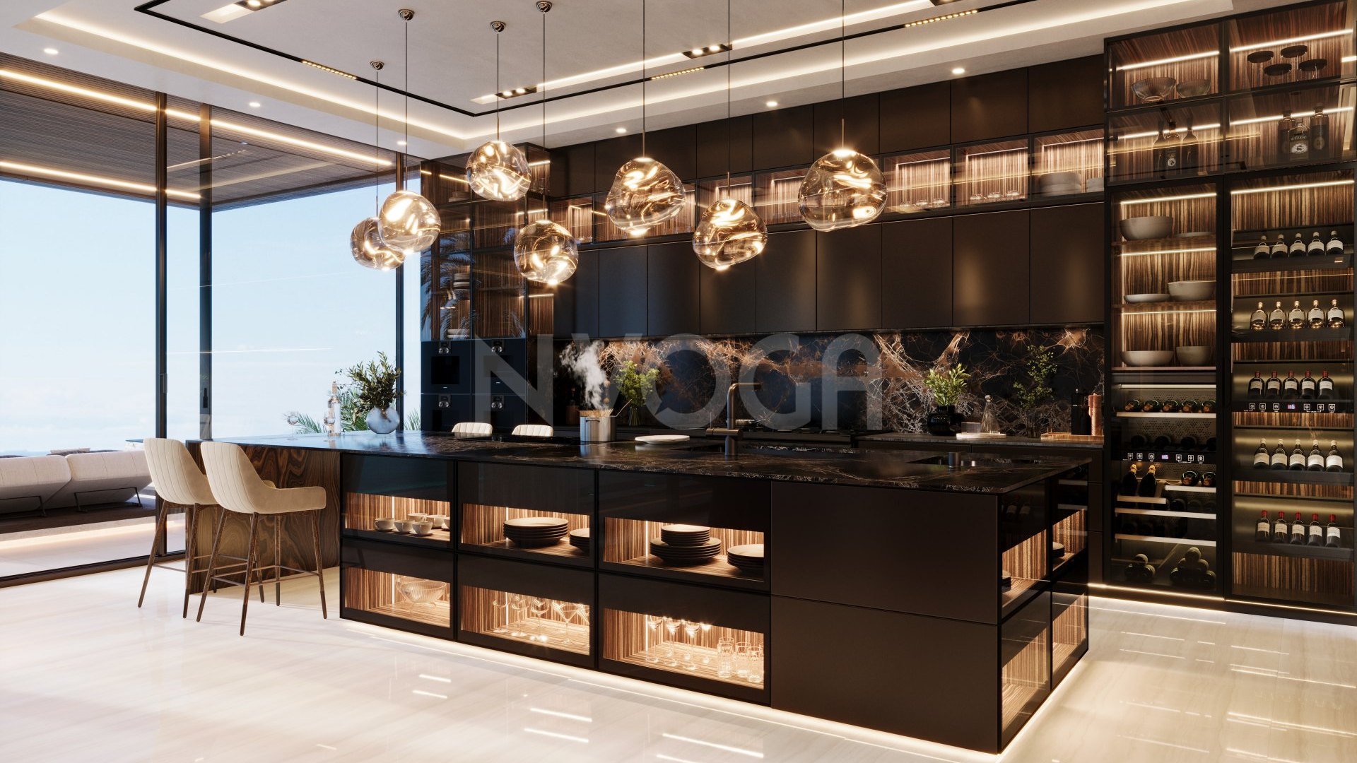 Architectural Masterpiece with 180º Sea Views in Altos de Los Monteros – Permit Granted