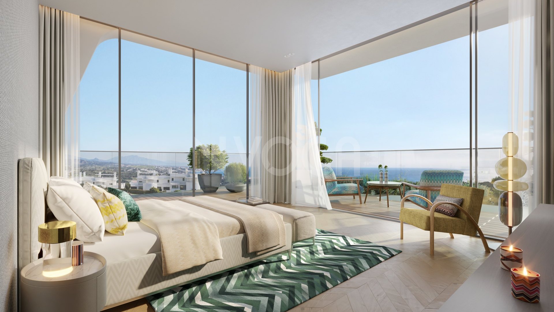 Impressive flat in Finca Cortesin with sea views
