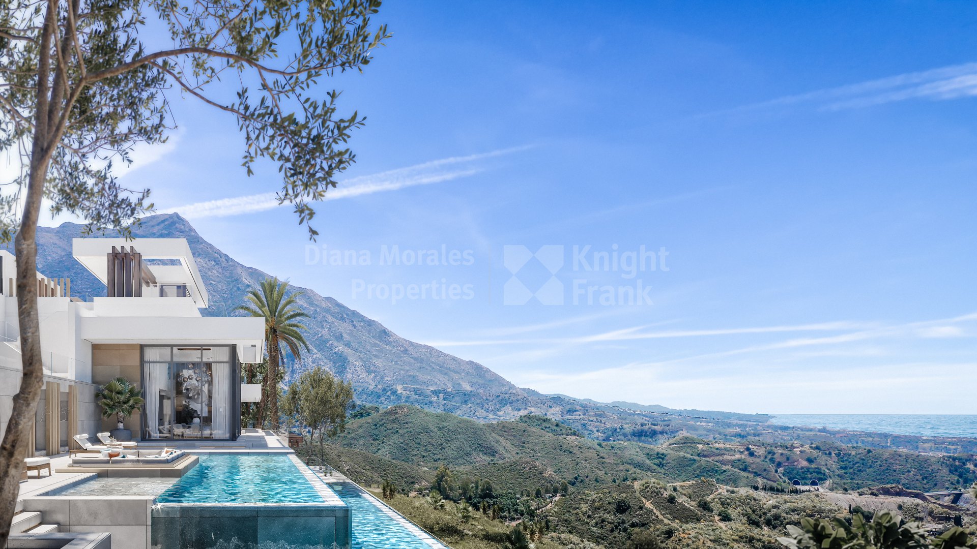 Real de La Quinta, Schlüsselfertiges Projekt einer Villa mit spektakulärem Blick auf das Mittelmeer.