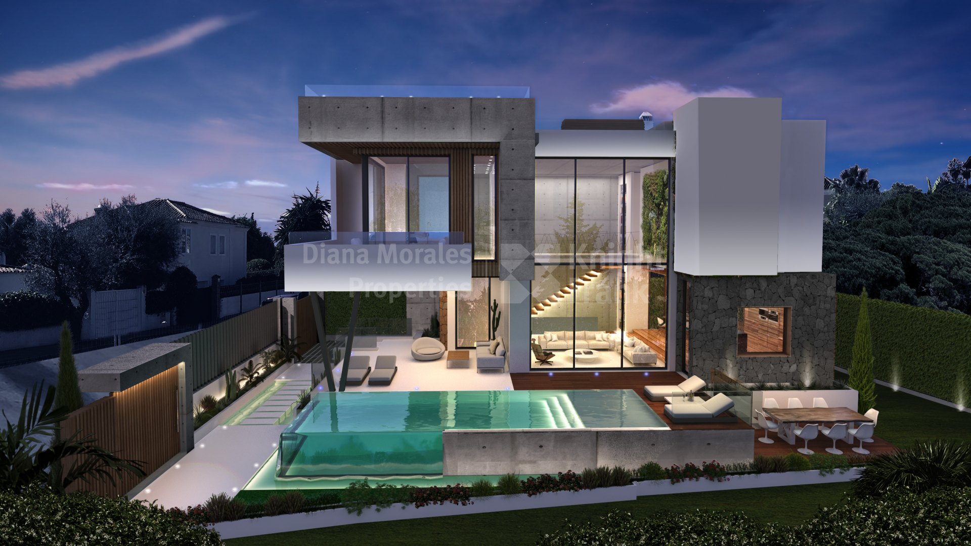 Villa de diseño contemporáneo a un paseo de la playa - Villa en venta en  Casablanca, Marbella Milla de Oro