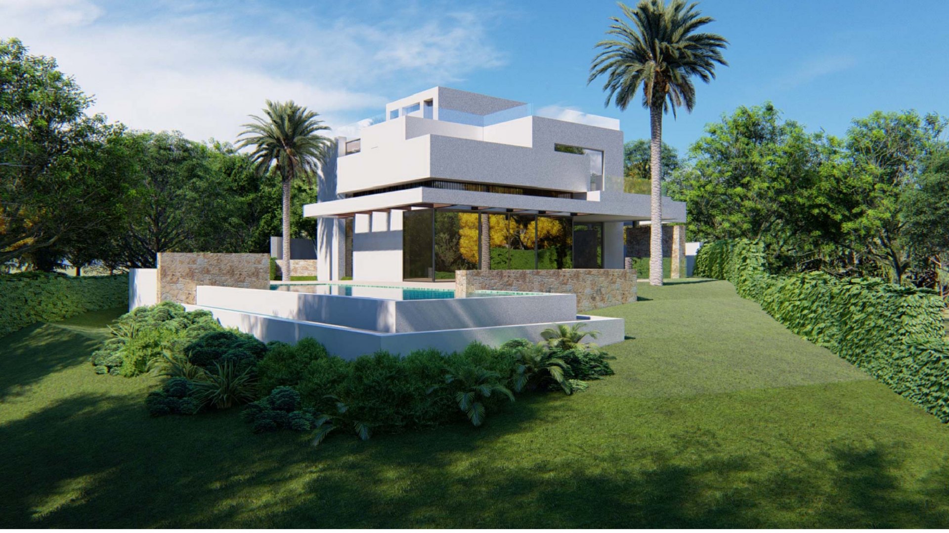 Fantastic frontline golf villa with sea views in Santa Clara, Marbella East