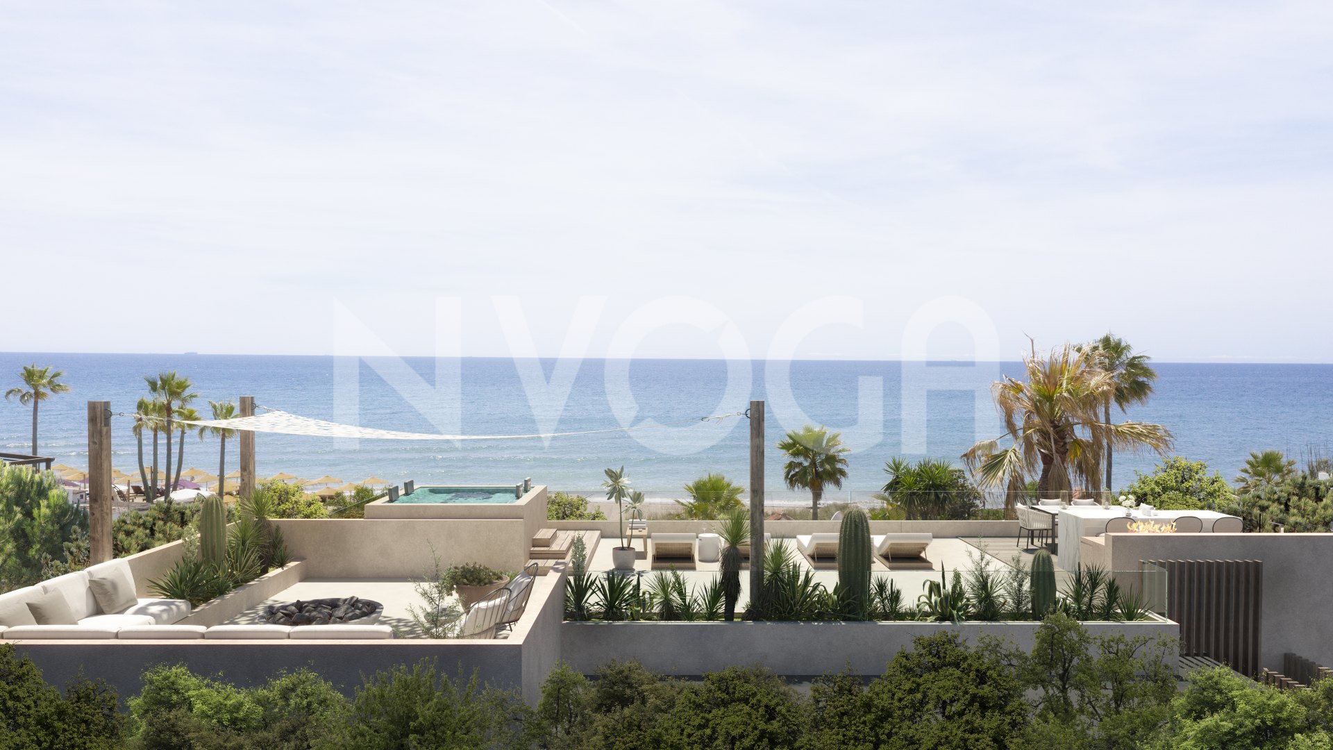 Exclusive villa located in one of the most spectacular areas of Marbella East, 50 meters from the beach