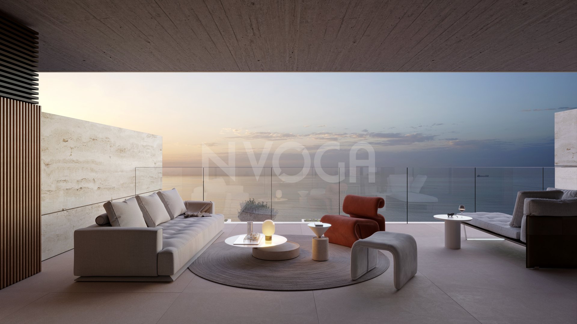 Exclusivo apartamento de 2 dormitorios con vistas frontales al mar Mediterráneo y terraza de 46m2 en Manilva beach.