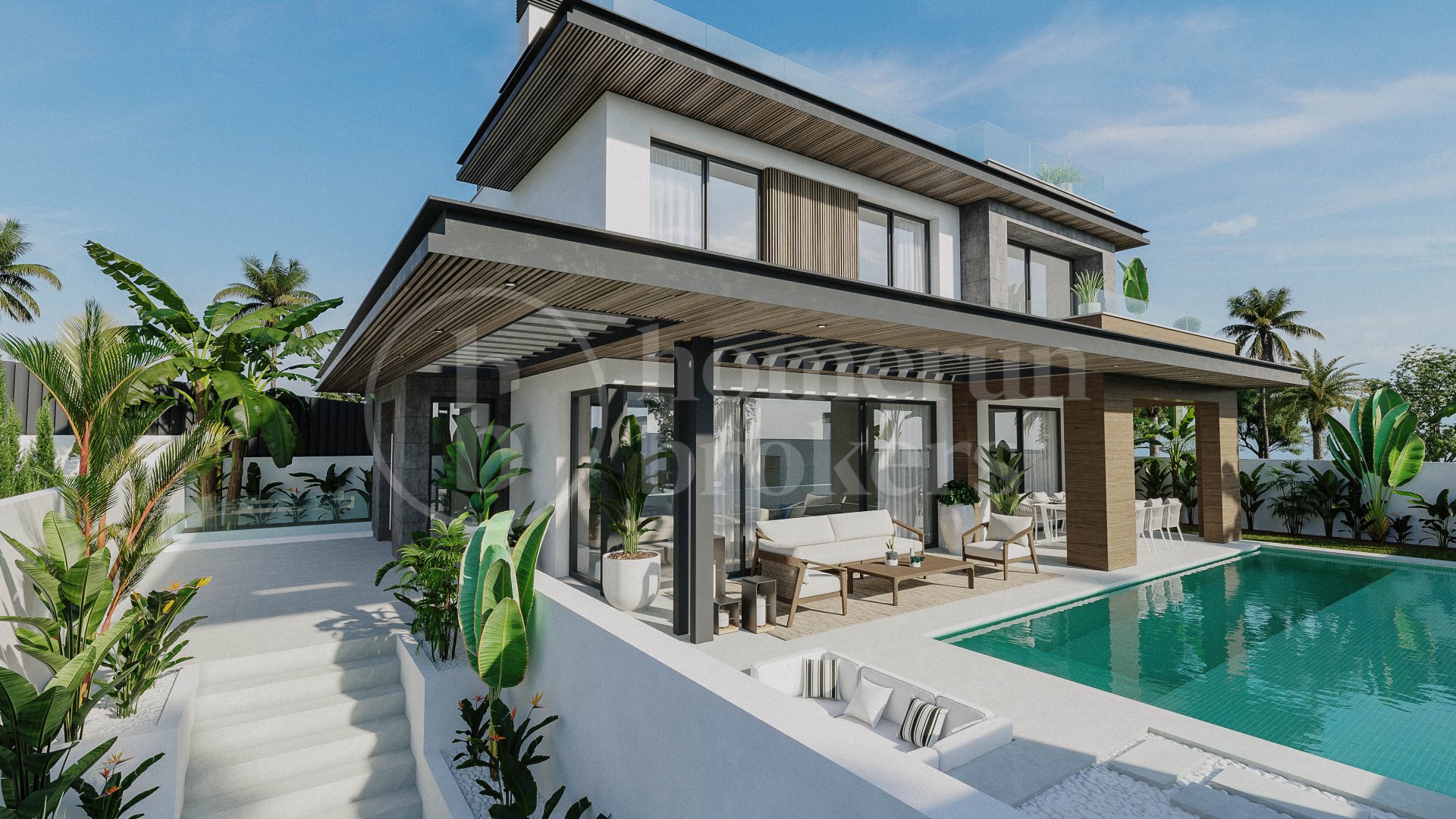 Bali Villas - En samling lyxiga villor i ett gated komplex