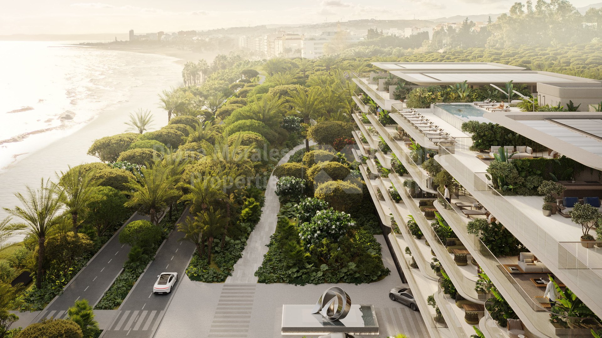 Estepona Town, Exceptional beachfront forty villa-like residences in Estepona