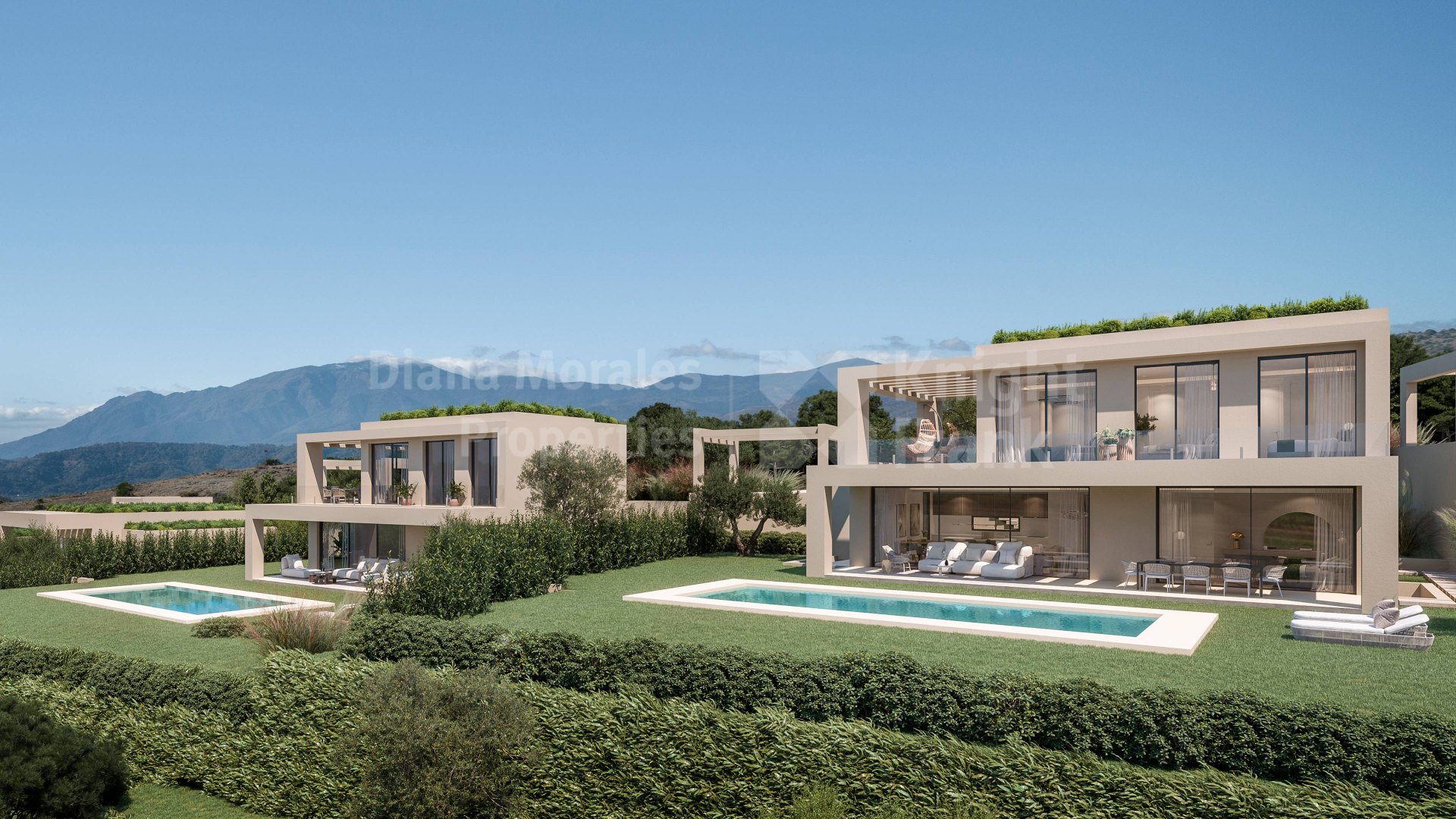 Benahavis, Pequeño complejo de amplios apartamentos entre campos de golf
