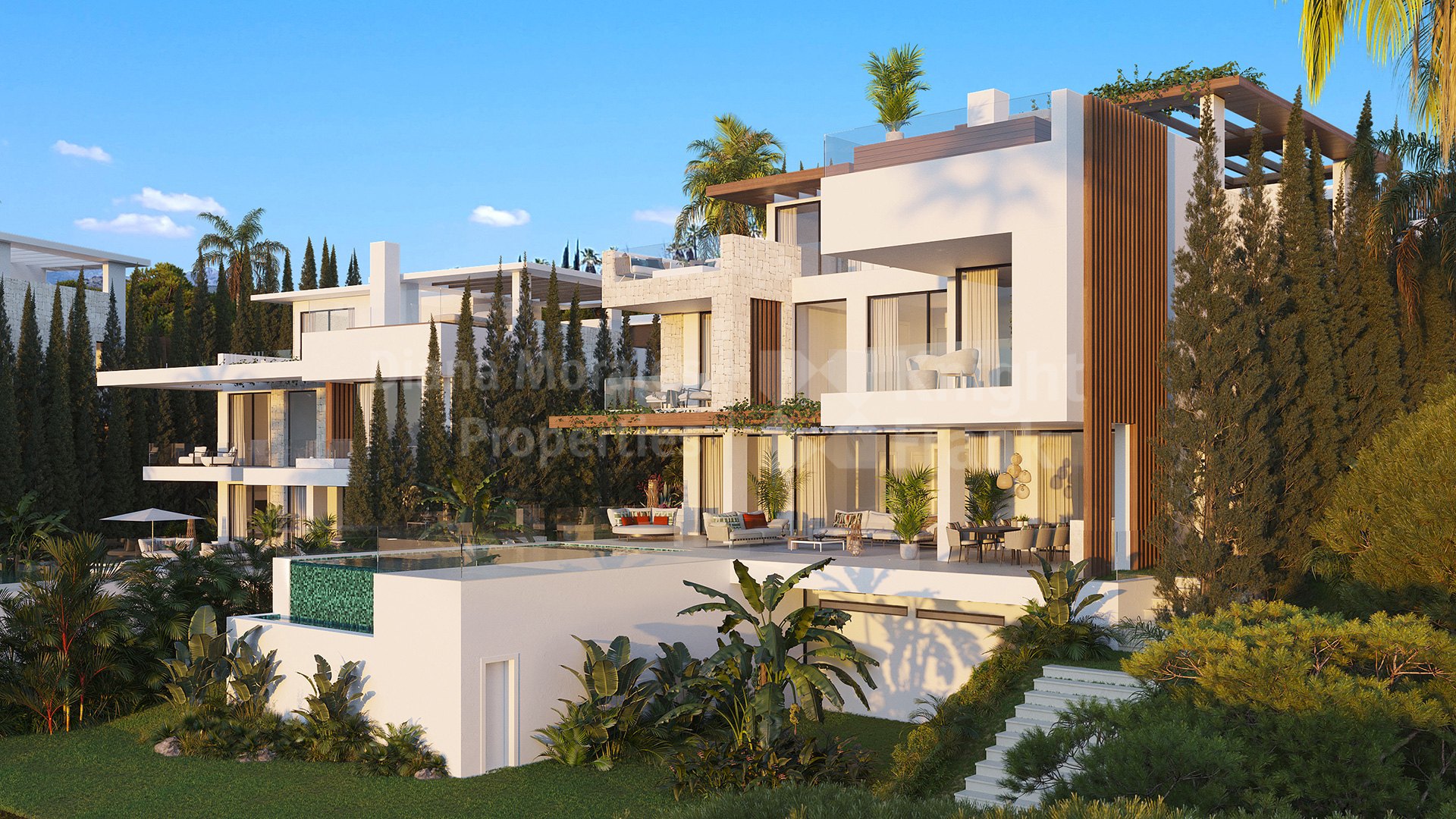 Estepona Est, Douze villas modernes et sophistiquées à proximité du golf de La Resina