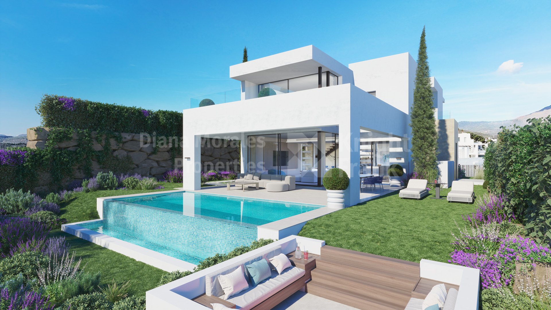 Zehn stilvolle Villen mit Blick auf den Estepona Golfplatz