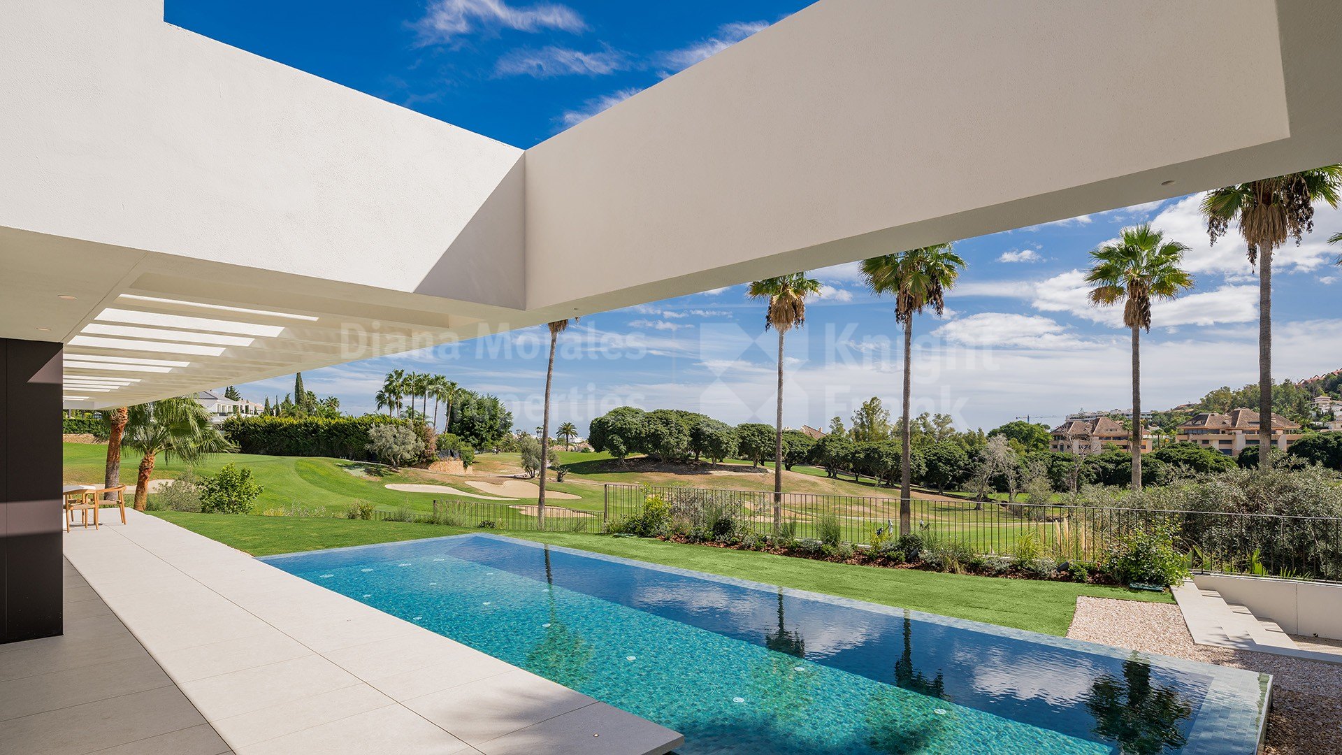 Haza del Conde, Casa Tesalia, villa en una sola planta en primera linea de golf