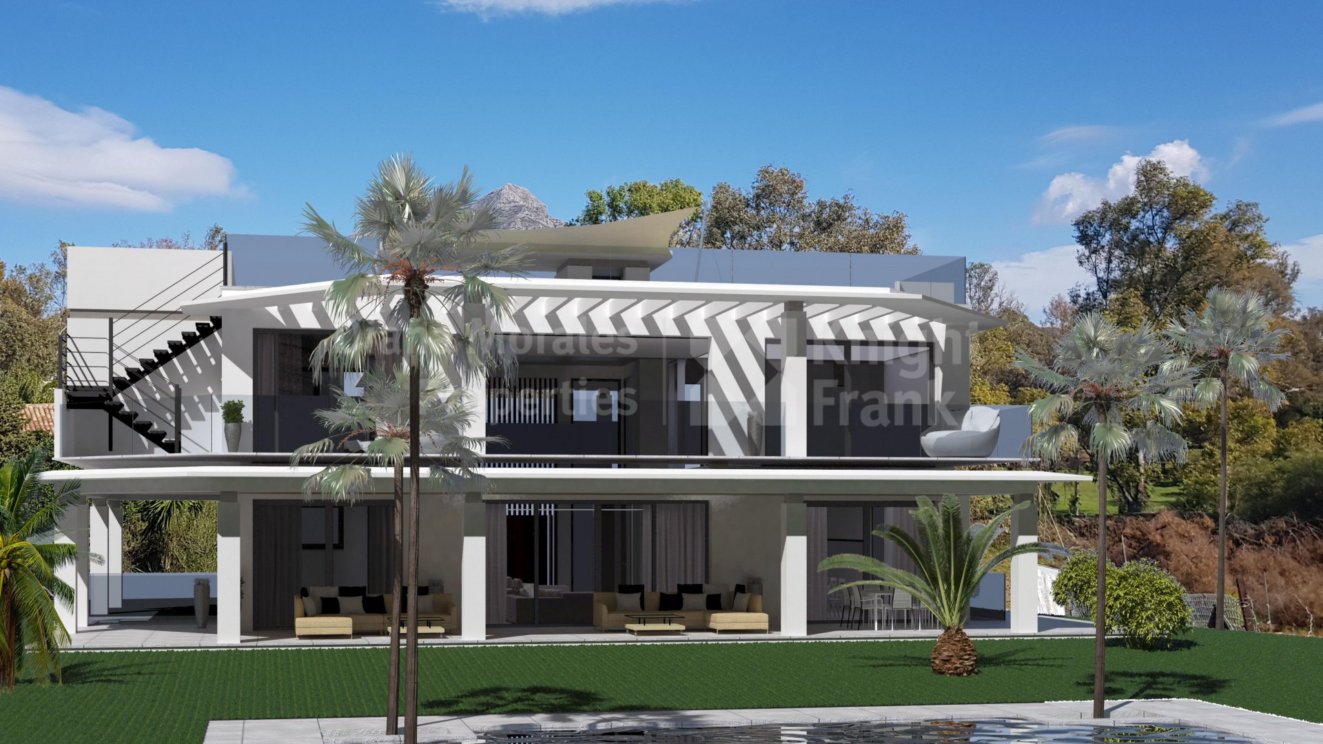 La Cerquilla, Grundstück mit Projekt in vorderster Linie des Golfplatzes