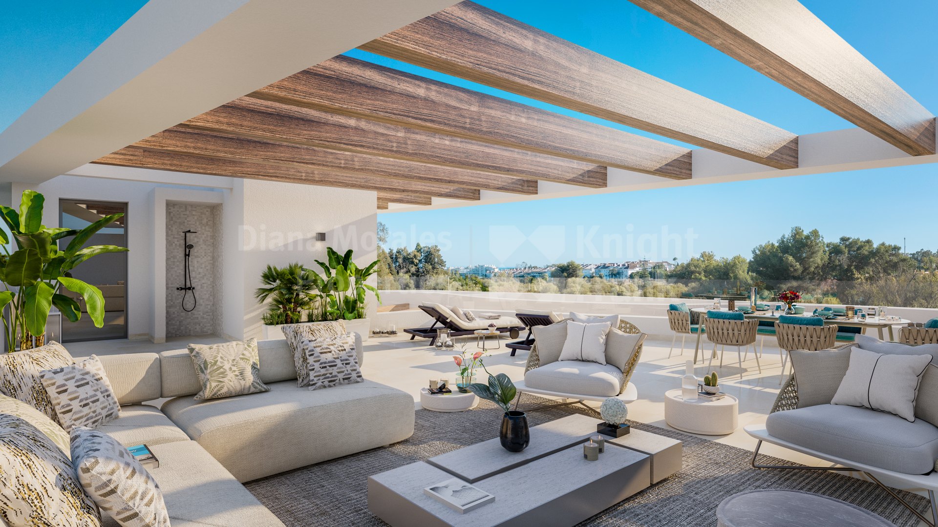 Guadalmina Alta, Drei-Zimmer-Penthouse mit Blick auf den Guadalmina Golfplatz