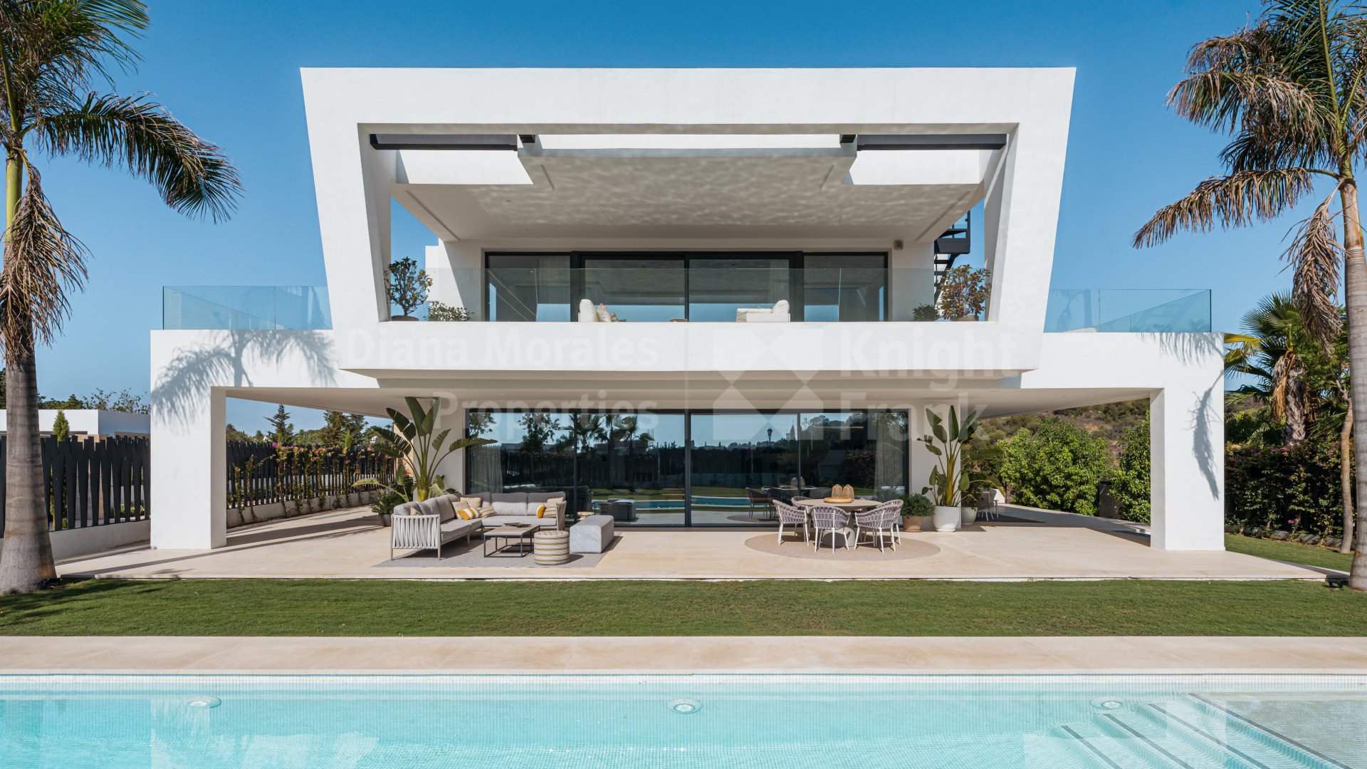 Marbella Golden Mile, Casa Atria, three-level contemporary villa in Lomas del Virrey