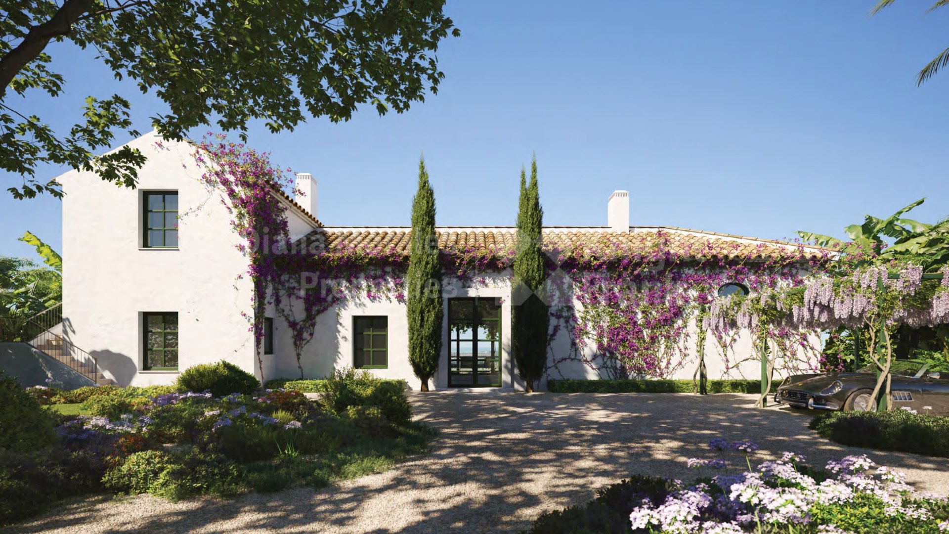 Maison de trois chambres enchanteresse avec des vues imbattables à Finca Cortesin