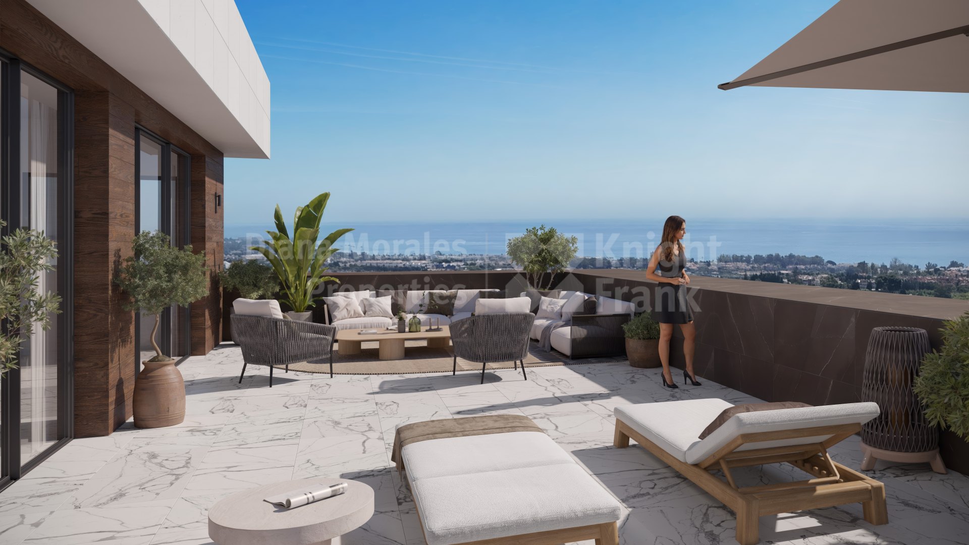 Estepona East, West facing, four-bedroom ground floor apartment on the New Golden Mile