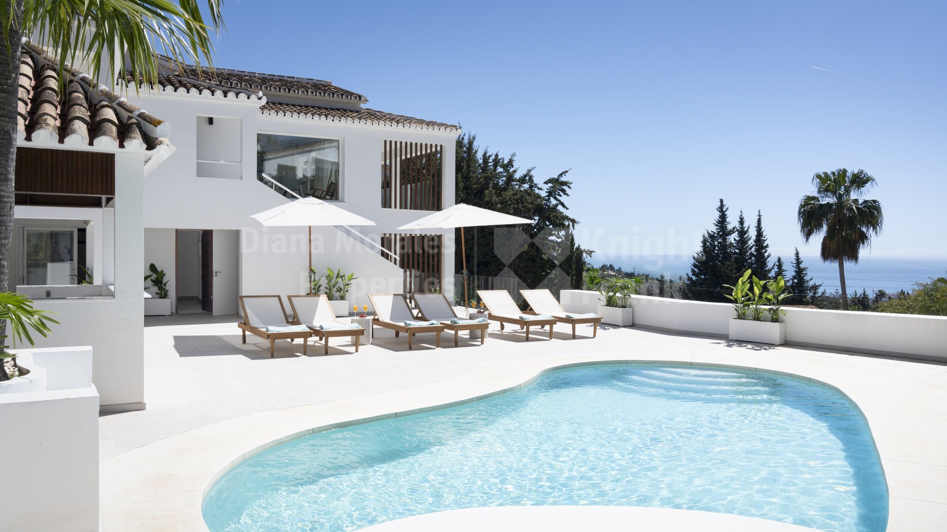 El Rosario, Villa Bellevue, spektakuläre Aussicht in Marbella Ost