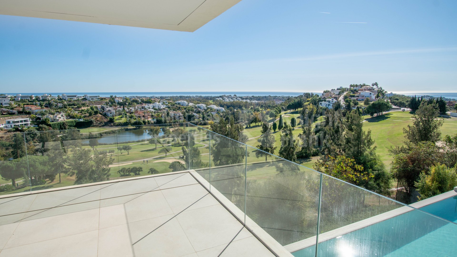 La Alqueria, Villa Rabella, wunderschönes Haus in La Alqería mit Panoramablick auf den Golfplatz und das Meer