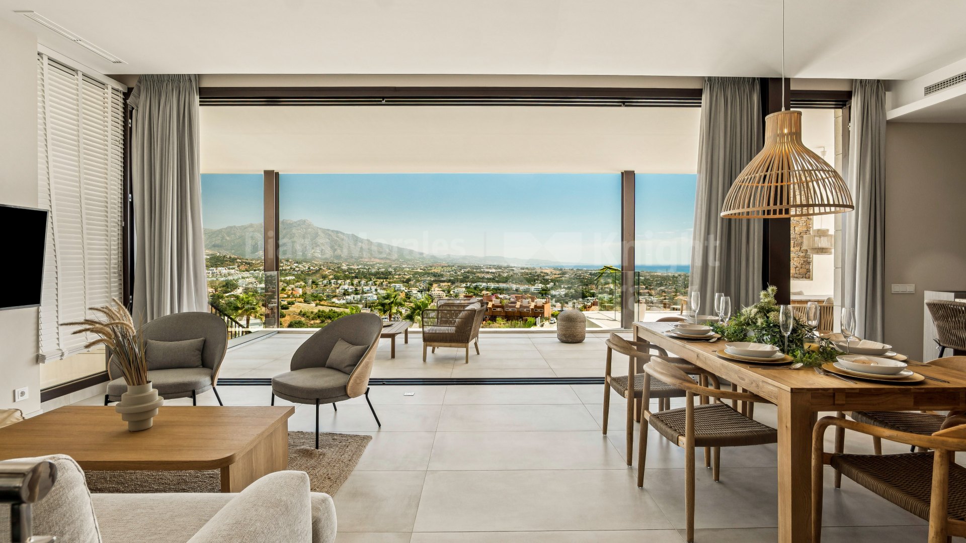 Moderne, halb freistehende Villa mit Panoramablick in Be Lagom